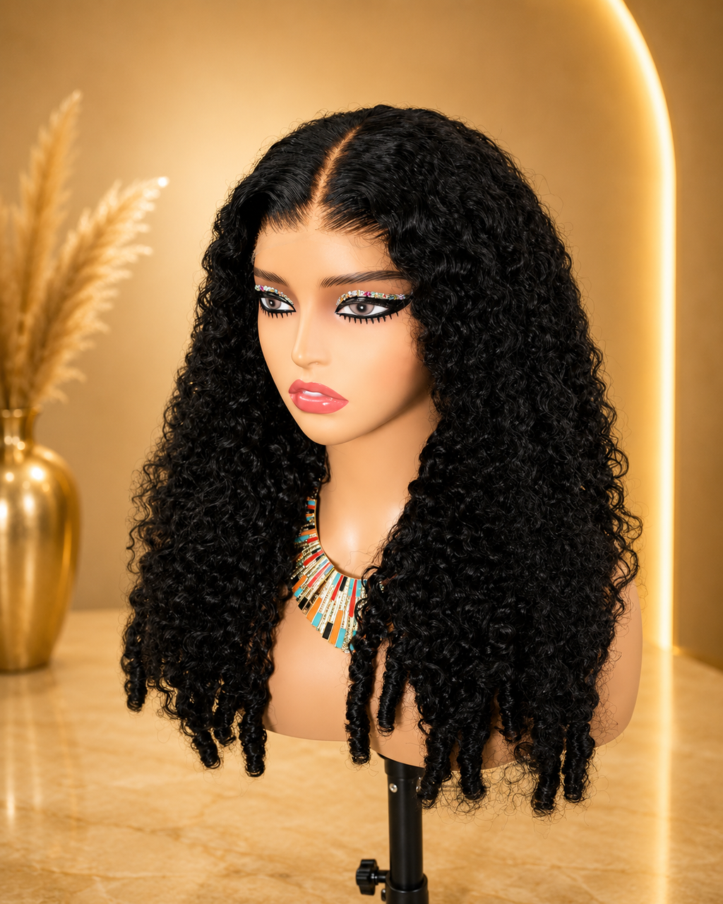 Nieuw Binnen | Luxe Deep Curly Lace Front Wig (24 inch)(gereserveerd)