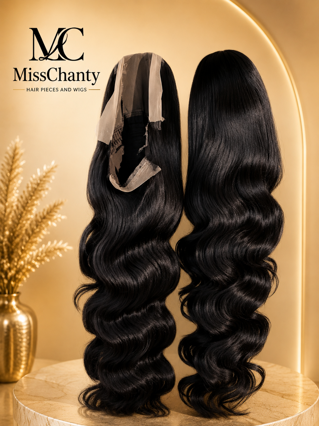 Luxe Body Wave Lace Wig – 180% Density (24 inch)