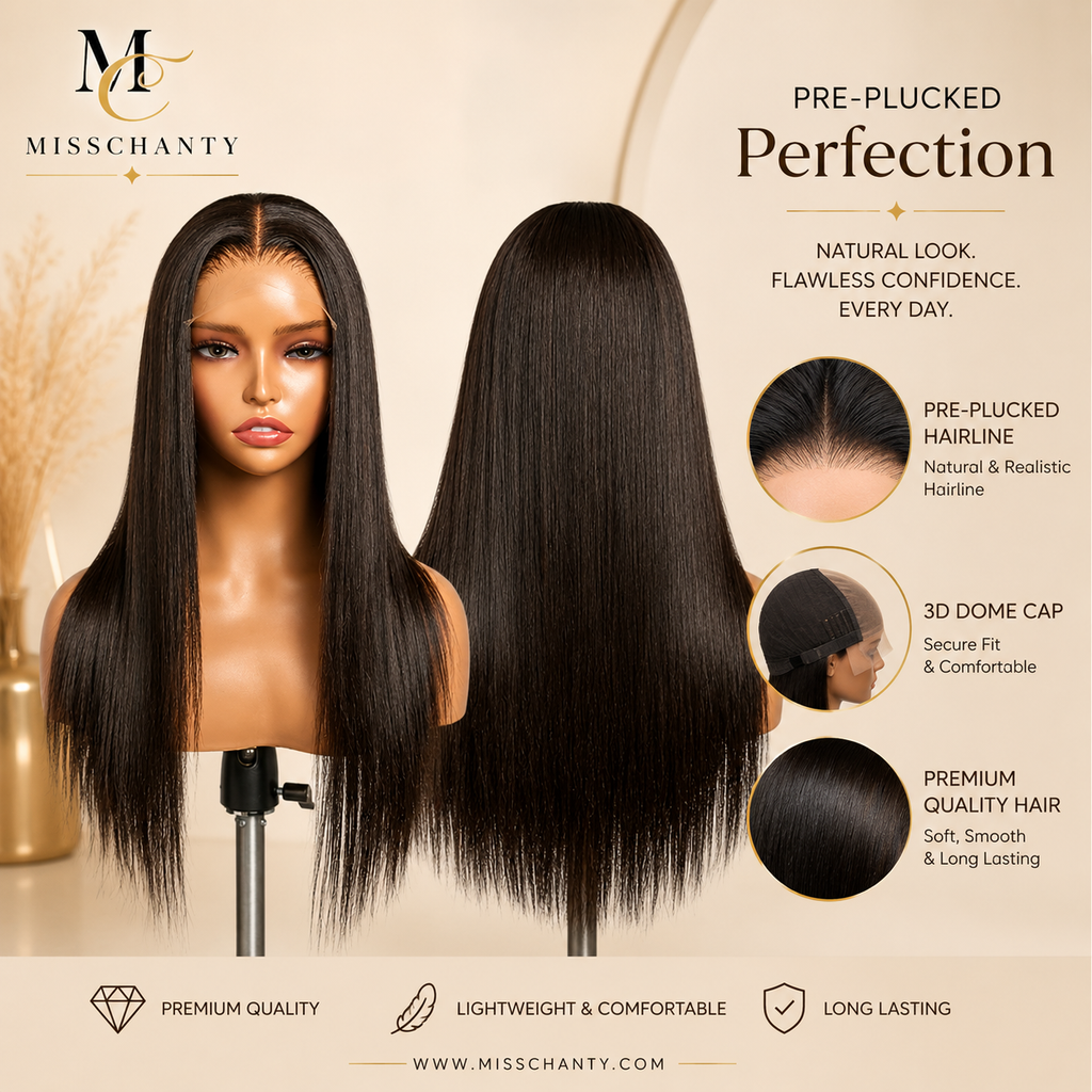 Premium Sleek Straight Lace Front Wig (BINNENKORT ONLINE)
